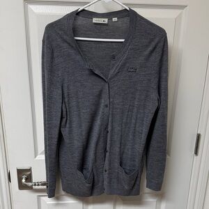 Lacoste Gray Knit Sweater